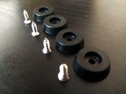 4 x Trap Pedal Rubber Feet with Screws